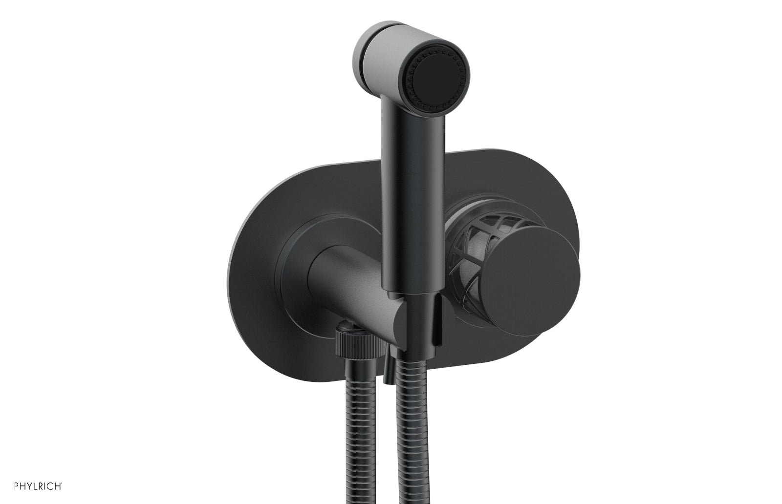 Phylrich JOLIE Wall Mounted Bidet, Round Handle with "White" Accents