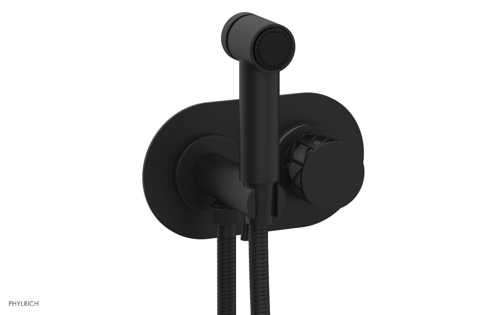 Phylrich JOLIE Wall Mounted Bidet, Round Handle with "Grey" Accents