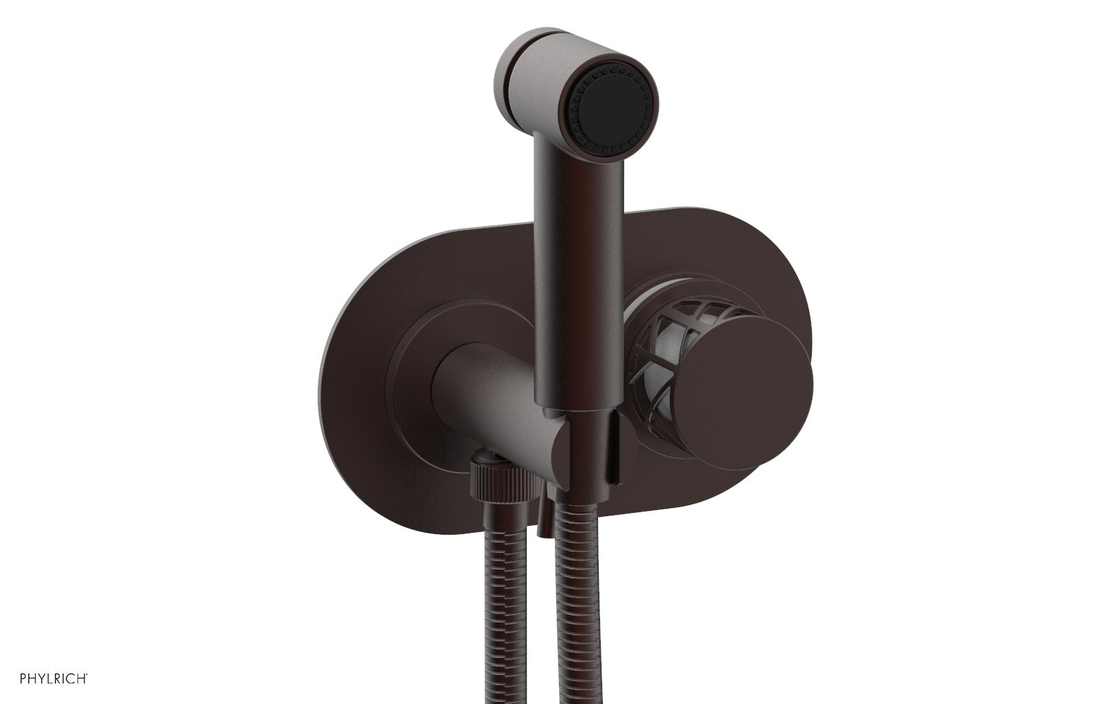 Phylrich JOLIE Wall Mounted Bidet, Round Handle with "White" Accents