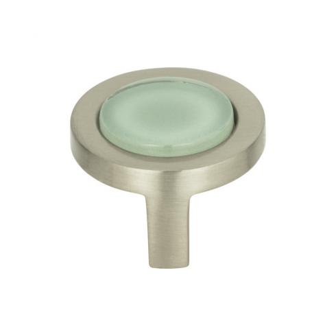 Atlas Spa Green Round Knob 1 1/4 Inch