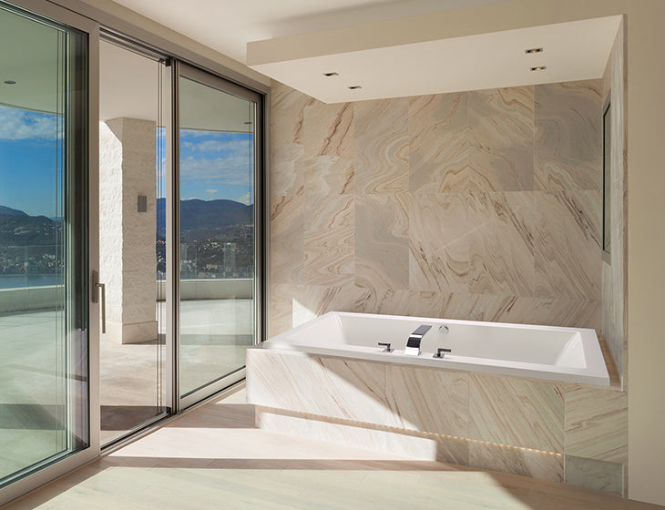 white bathtub