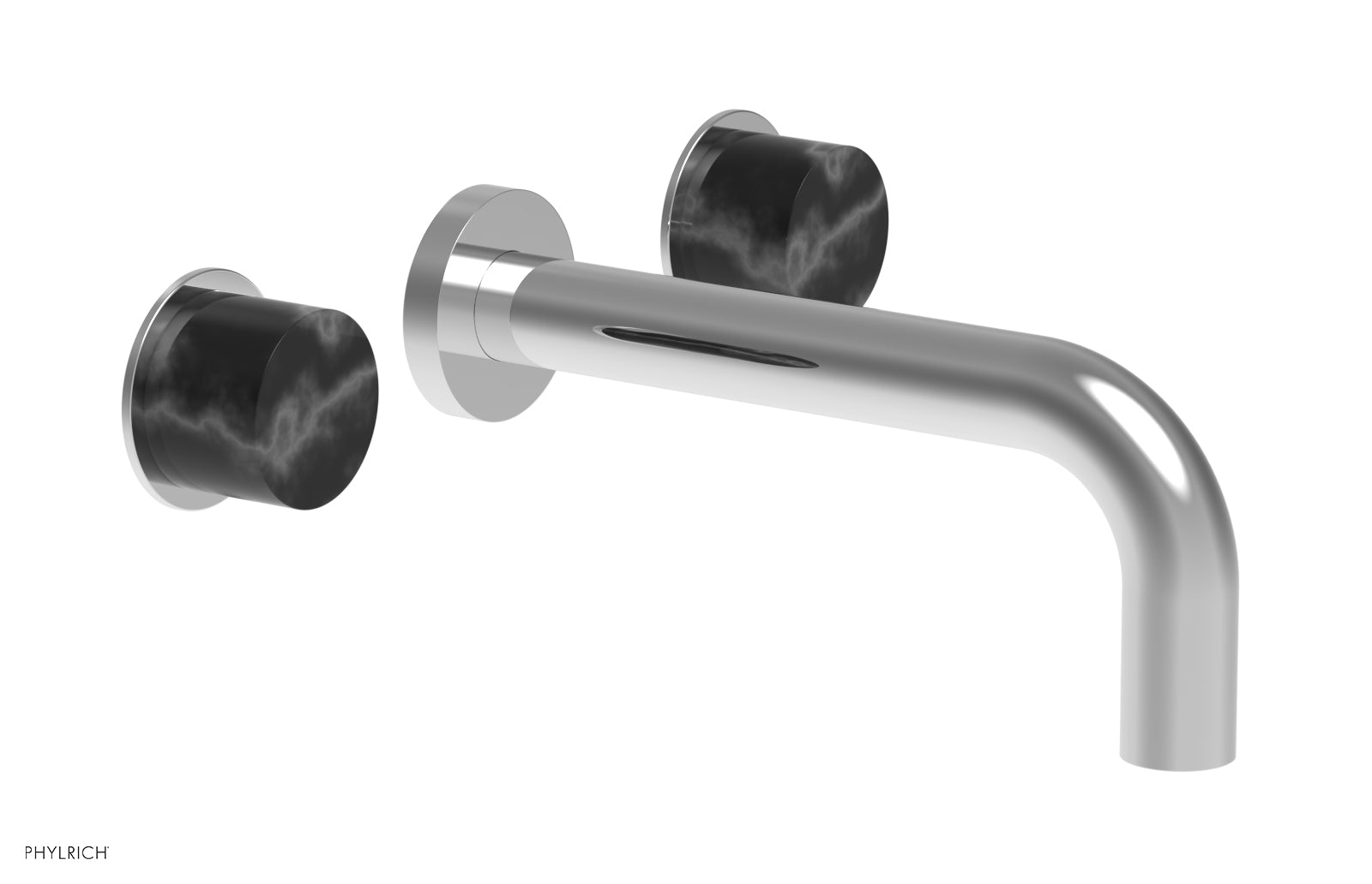 polished chrome lavatory set