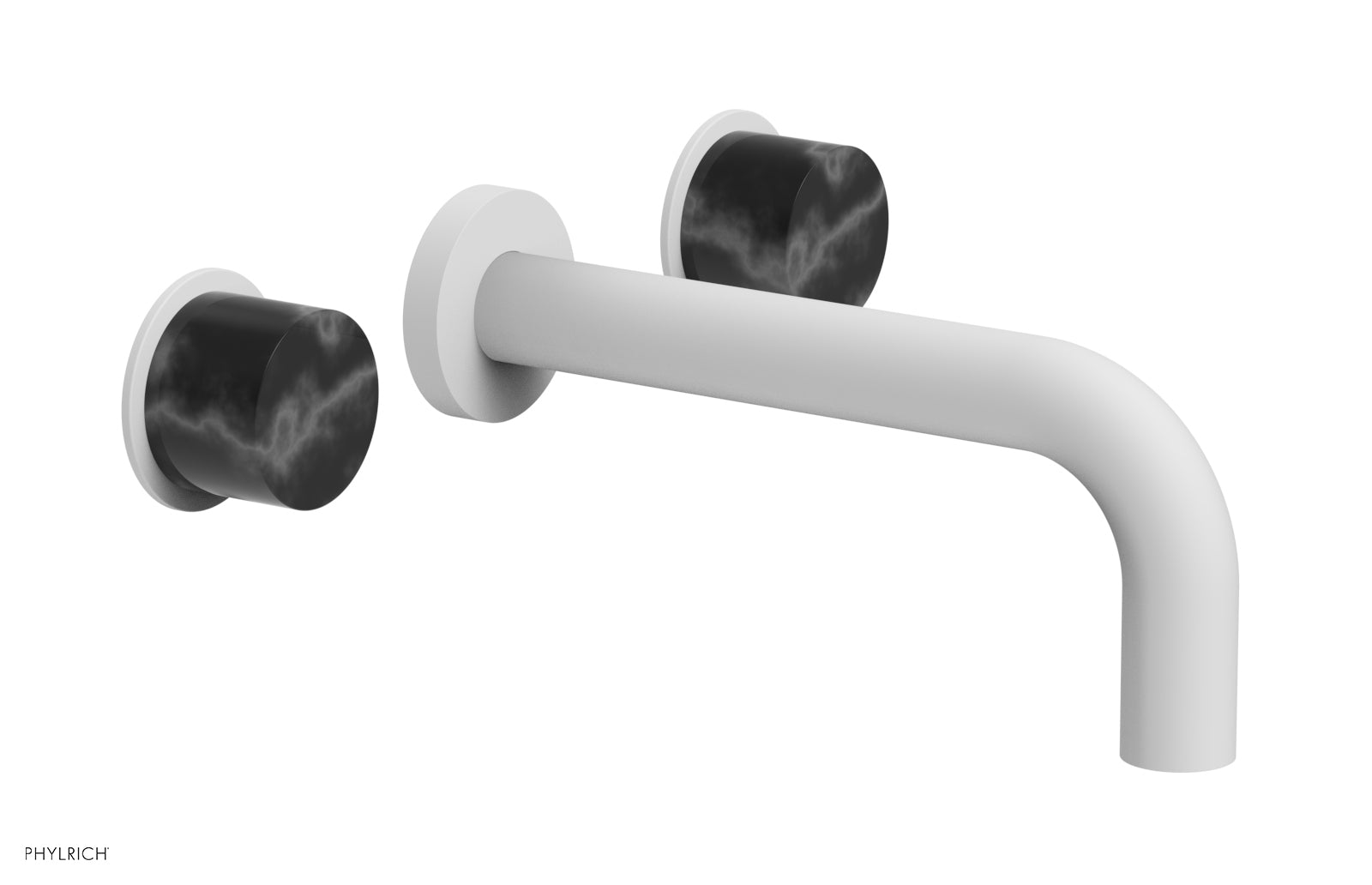 Phylrich BASIC II Wall Lavatory Set - Black Marble