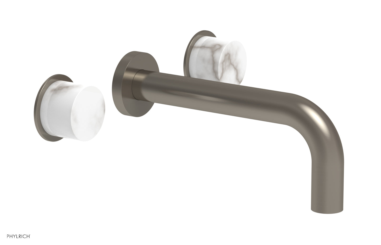 Phylrich BASIC II Wall Lavatory Set - White Marble