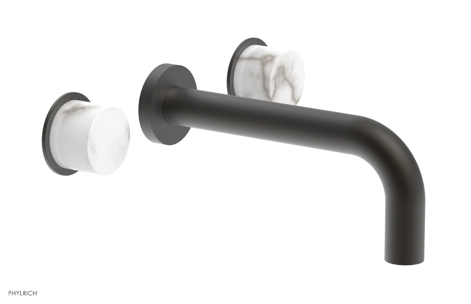 Phylrich BASIC II Wall Lavatory Set - White Marble