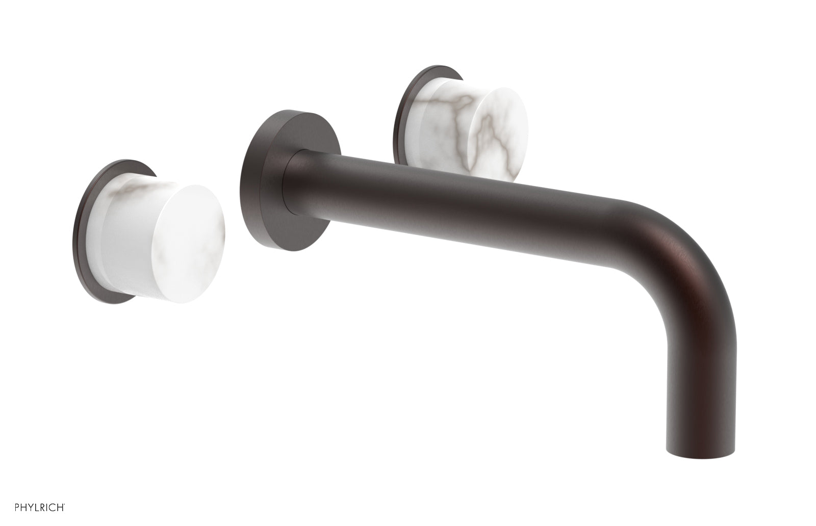Phylrich BASIC II Wall Lavatory Set - White Marble