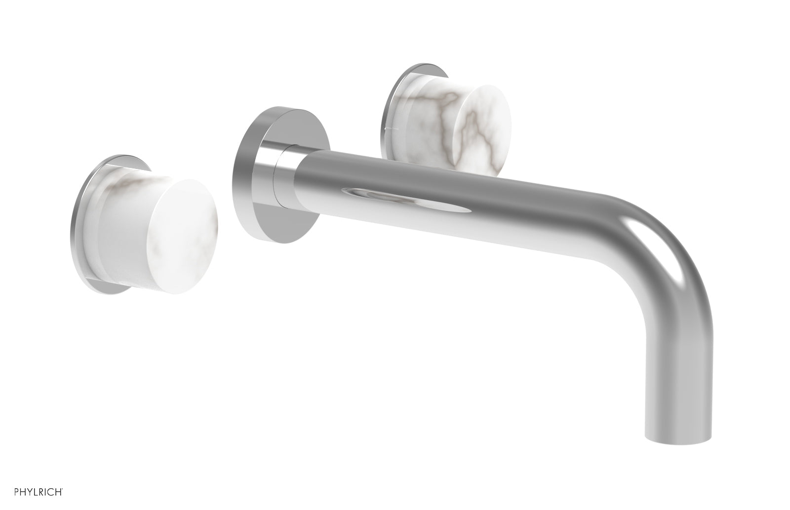 polished chrome lavatory set