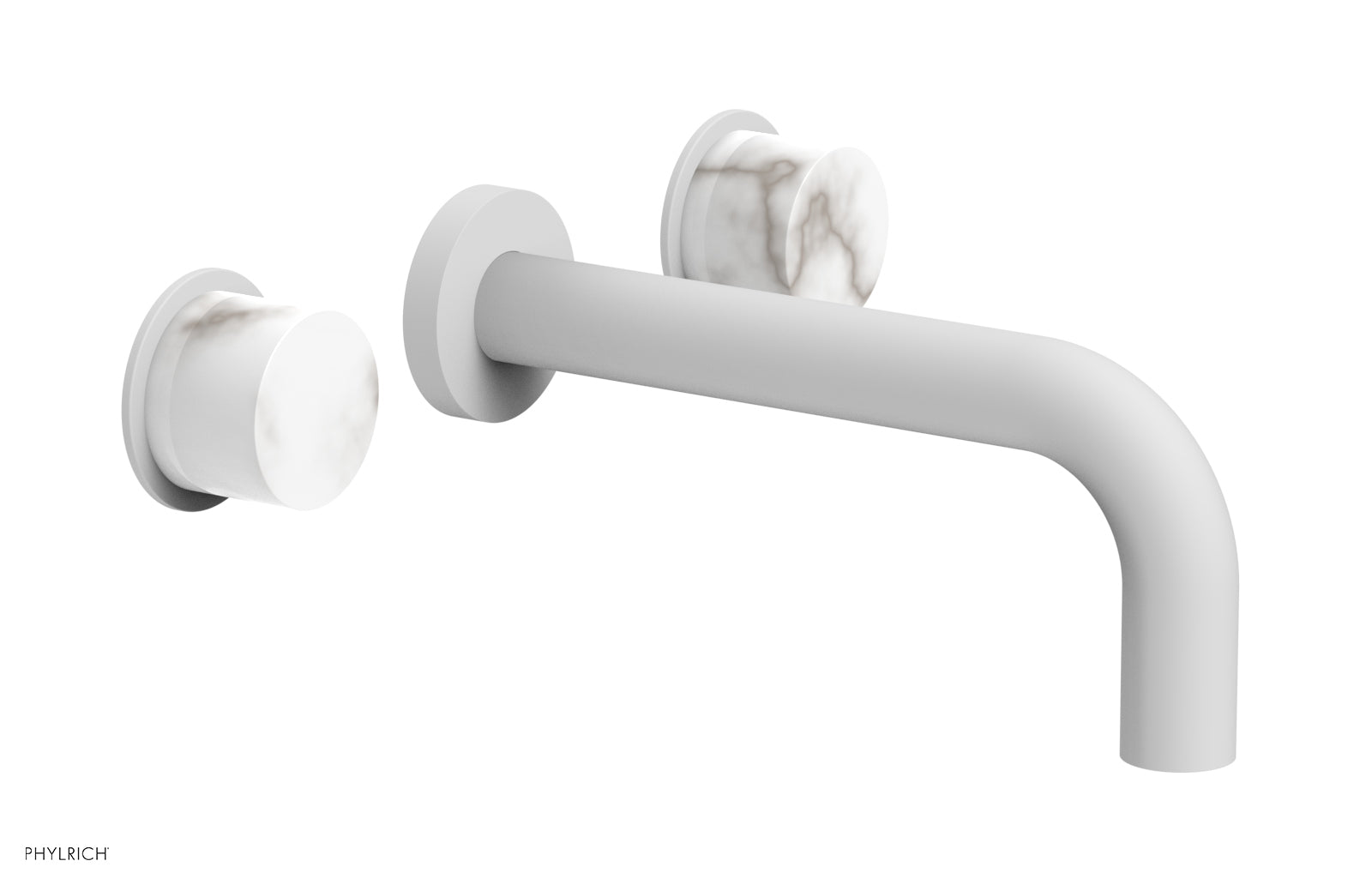 Phylrich BASIC II Wall Lavatory Set - White Marble