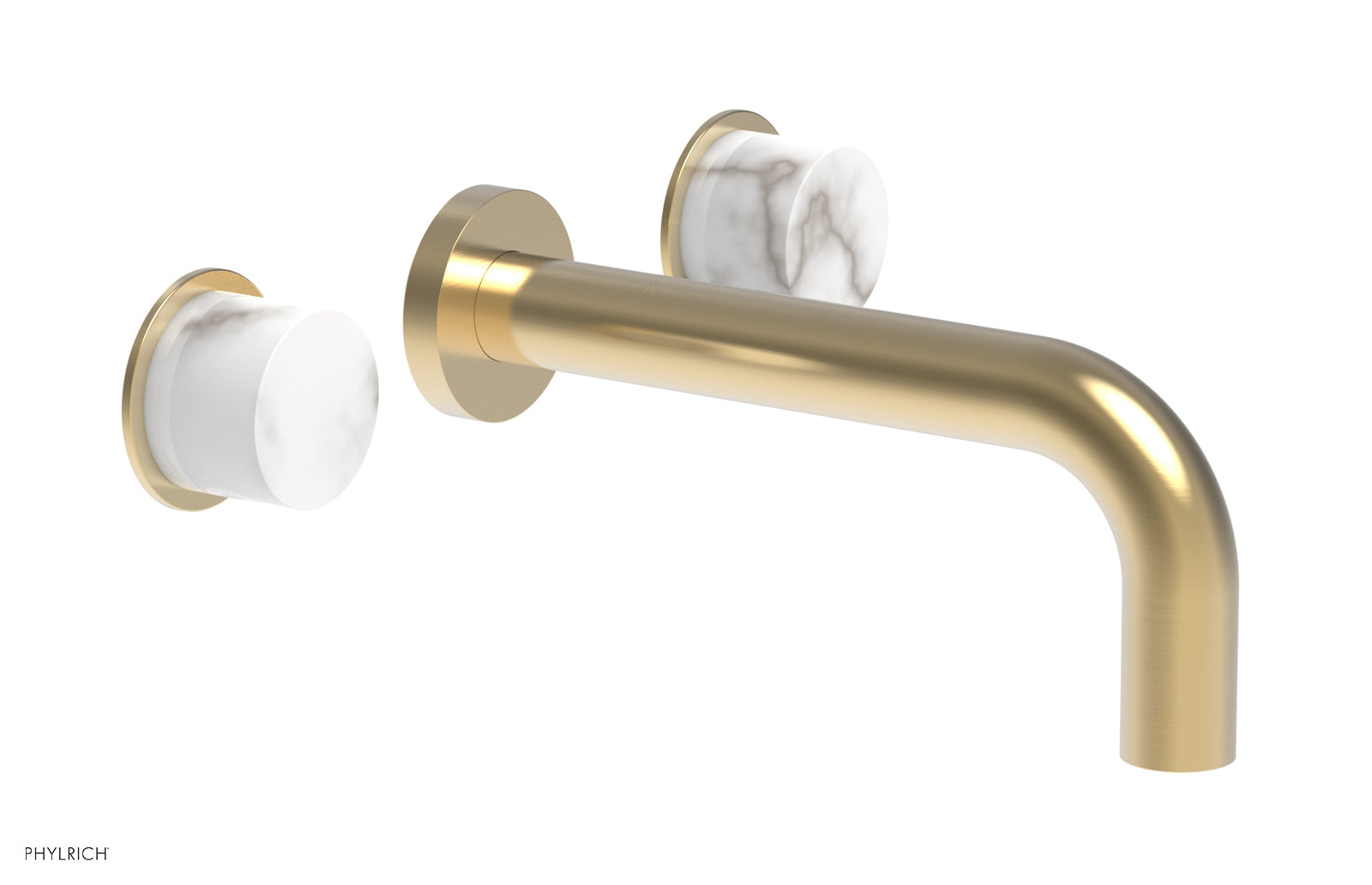 Phylrich BASIC II Wall Lavatory Set - White Marble