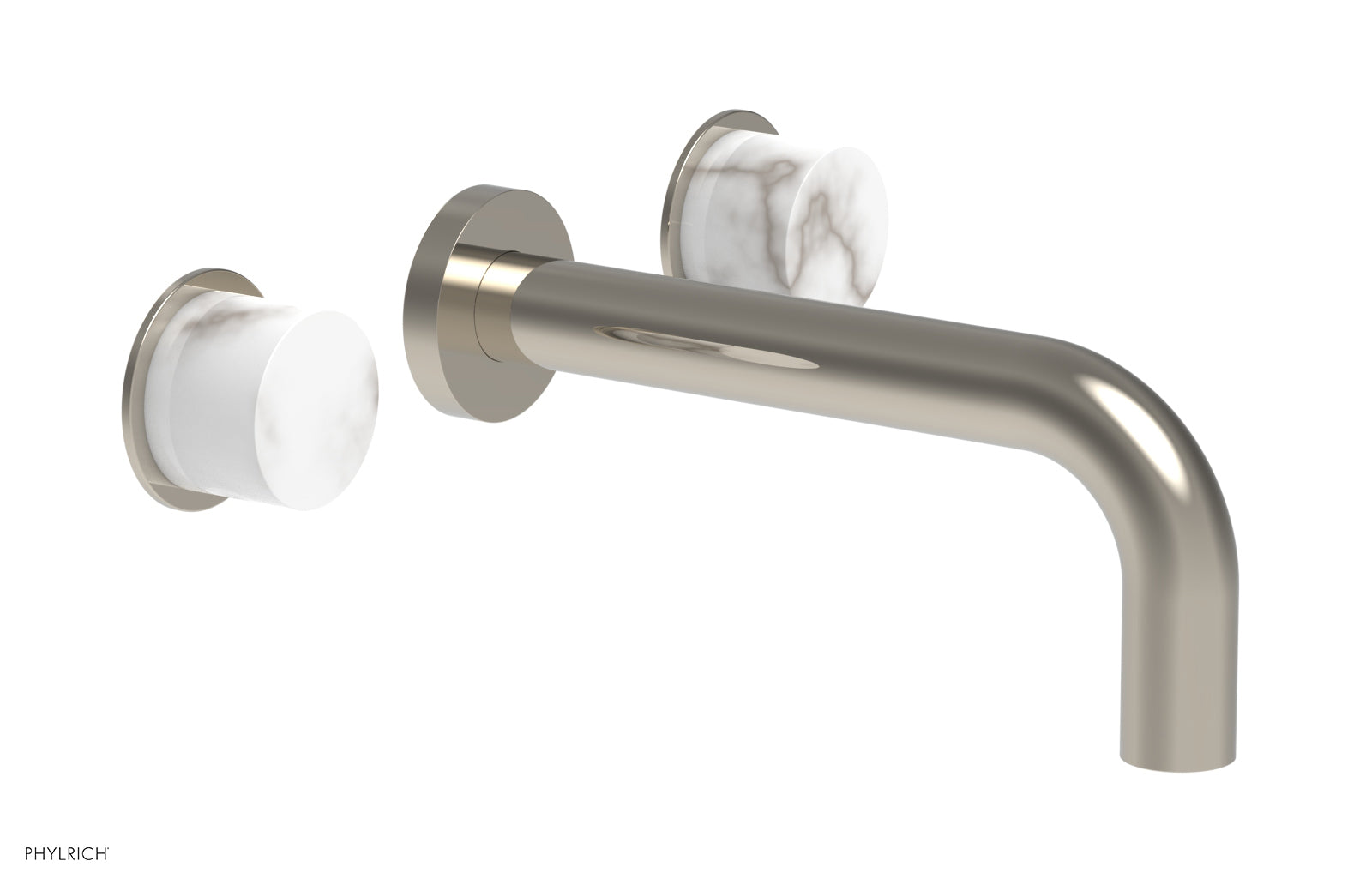 Phylrich BASIC II Wall Lavatory Set - White Marble