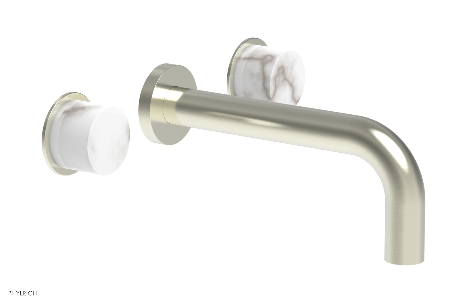 Phylrich BASIC II Wall Lavatory Set - White Marble
