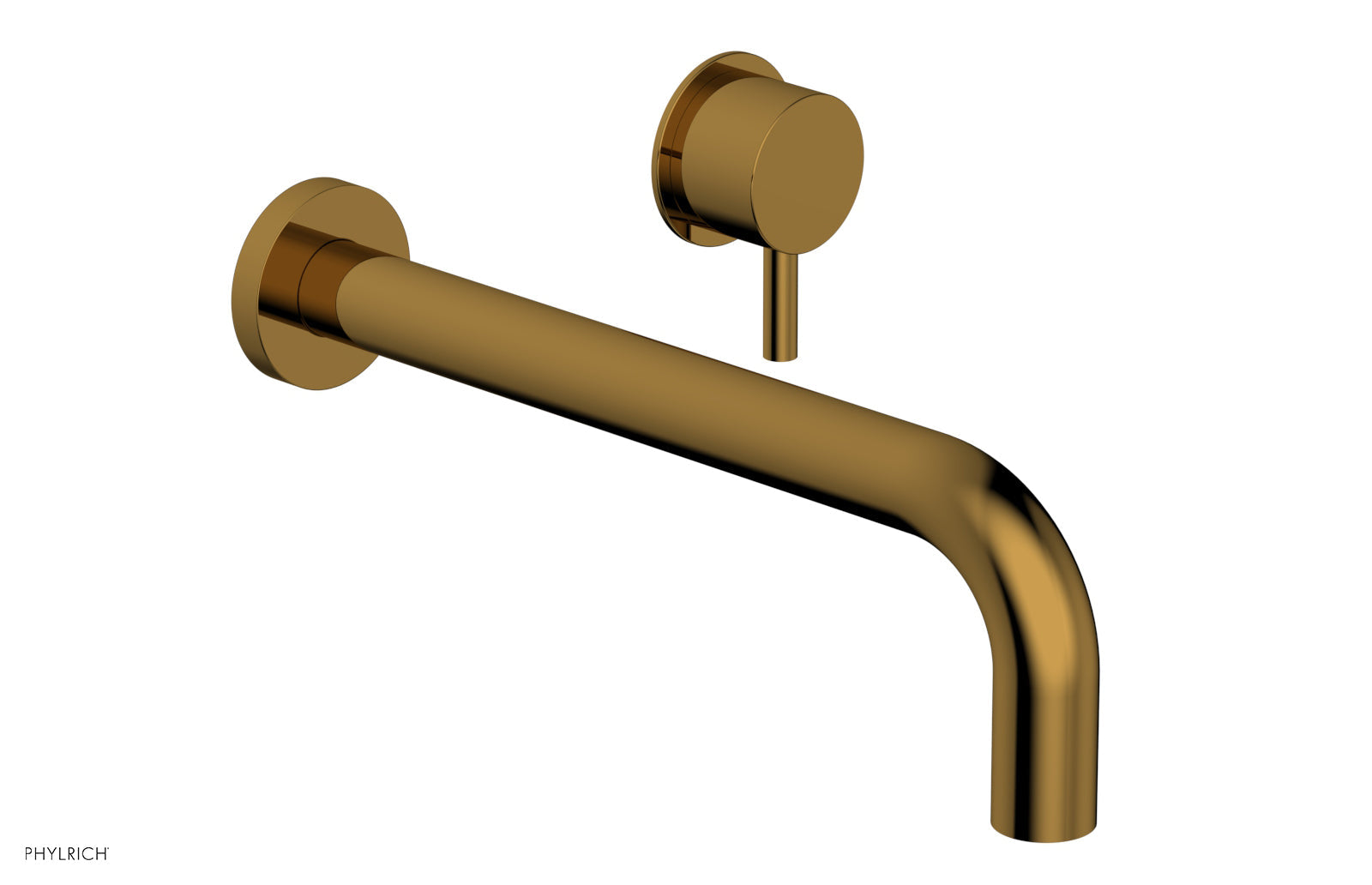 Phylrich Basic II 10" Single Handle Wall Lavatory Set - Lever Handle