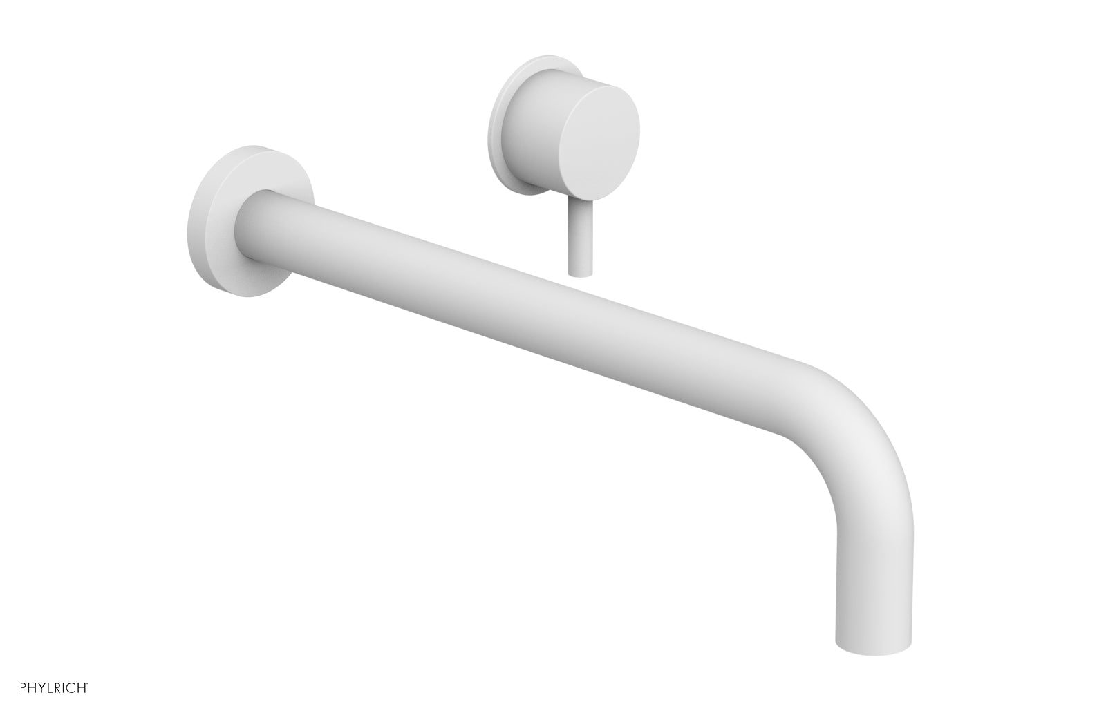 Phylrich Basic II 12" Single Handle Wall Lavatory Set - Lever Handle