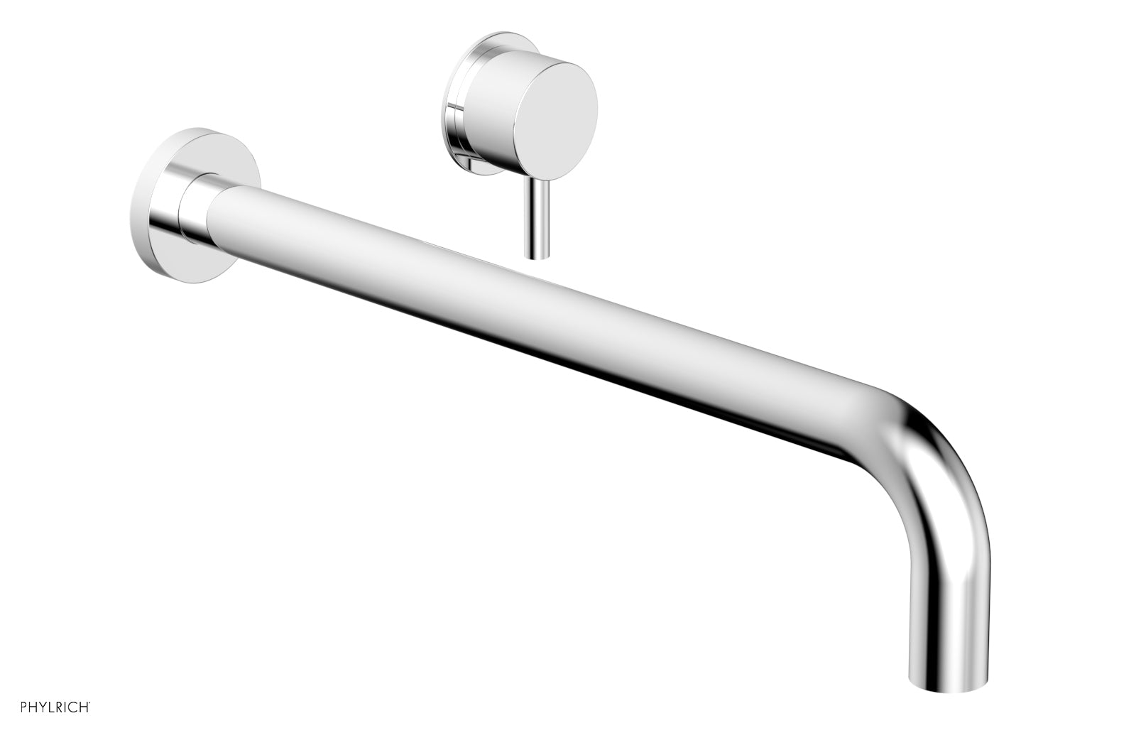 polished chrome lavatory set