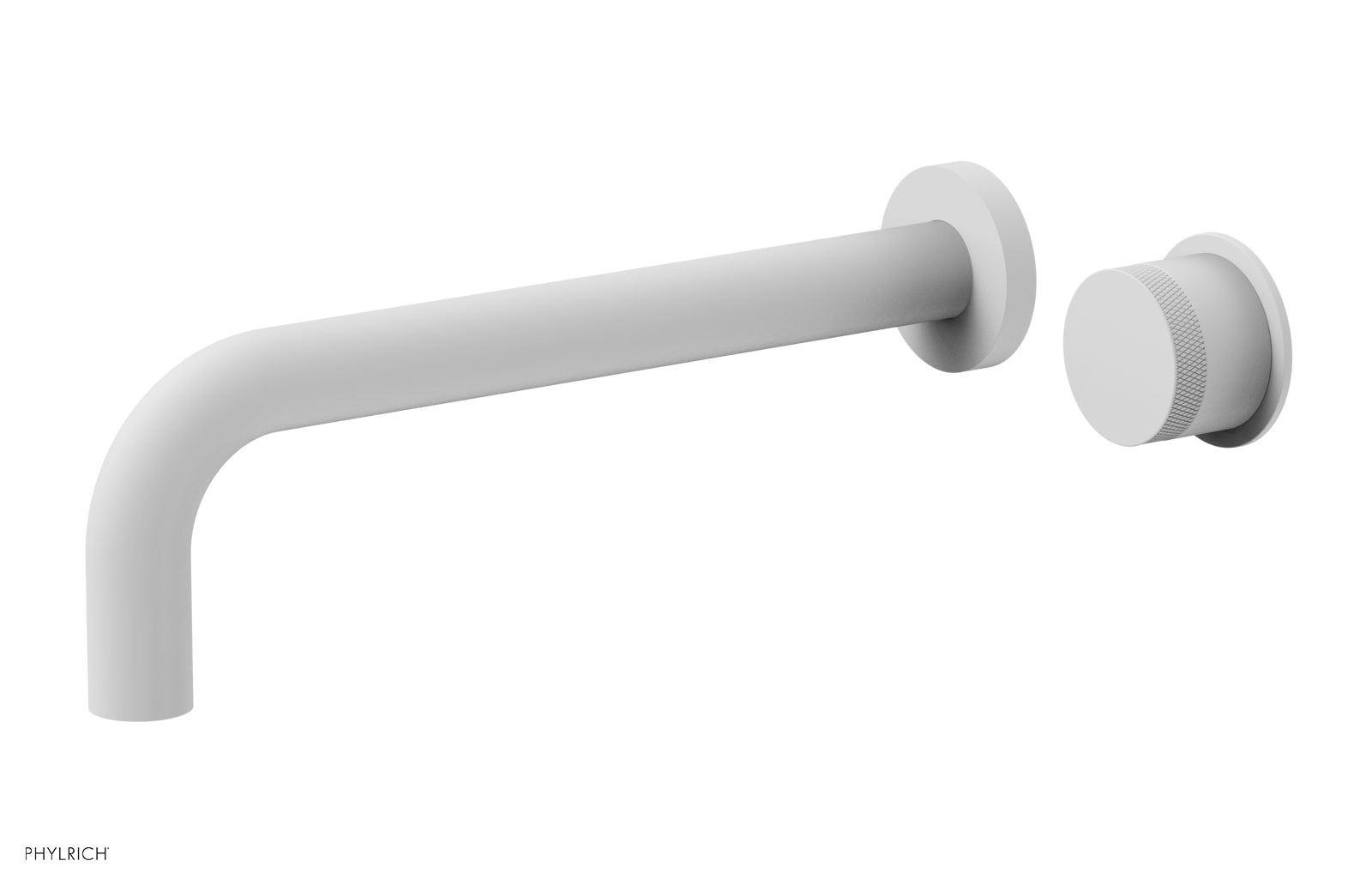 Phylrich Basic II 10" Single Handle Wall Lavatory Set - Knurled Handle