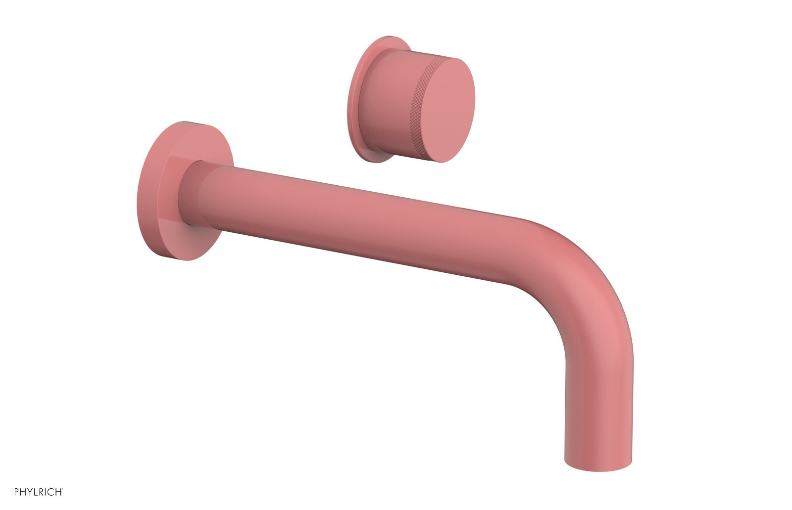 Phylrich Basic II Single Handle Wall Lavatory Set - Knurled Handle