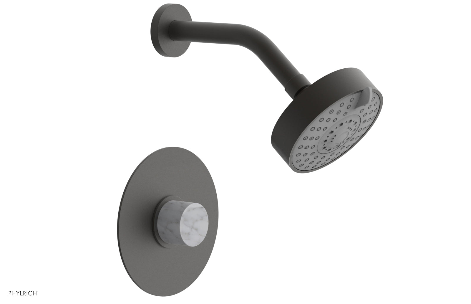 Phylrich BASIC II Pressure Balance Shower Set - White Marble