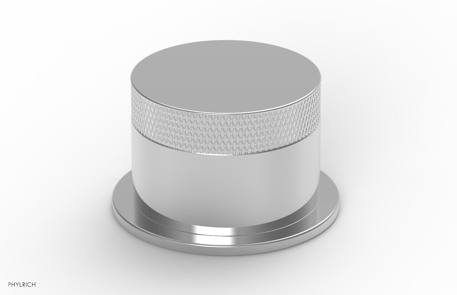 polished chrome volume control