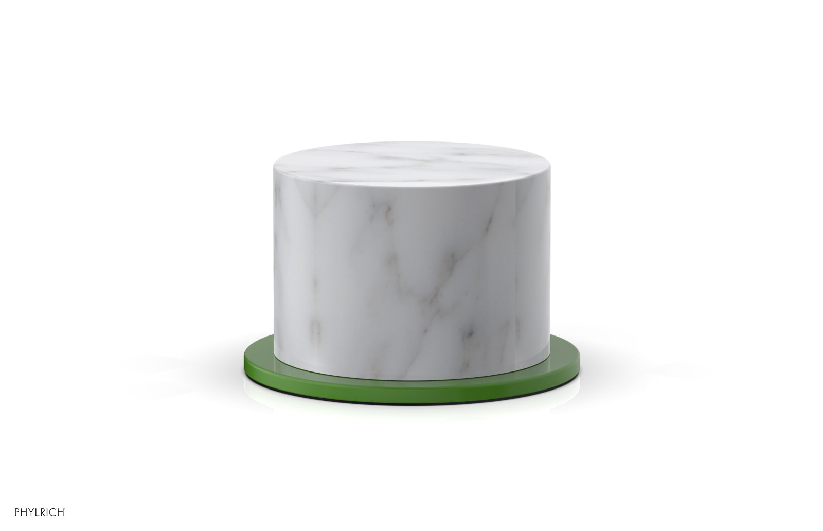 Phylrich BASIC II Volume Control/Diverter Trim White Marble Handle