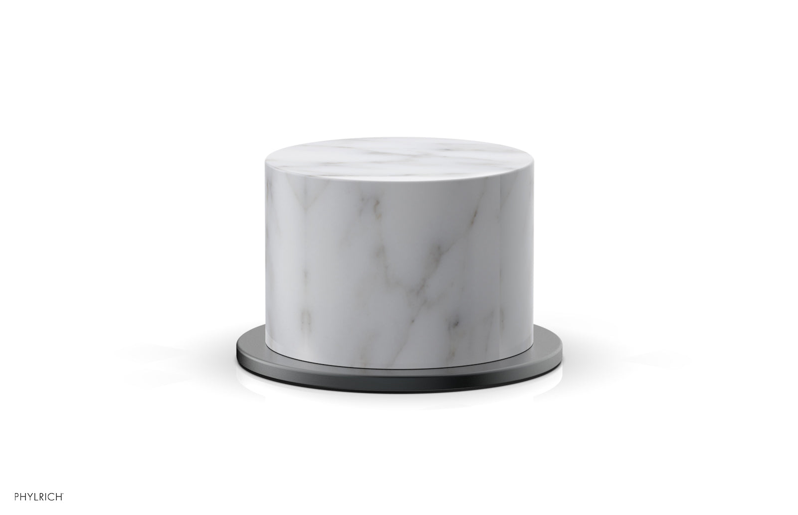 Phylrich BASIC II Volume Control/Diverter Trim White Marble Handle
