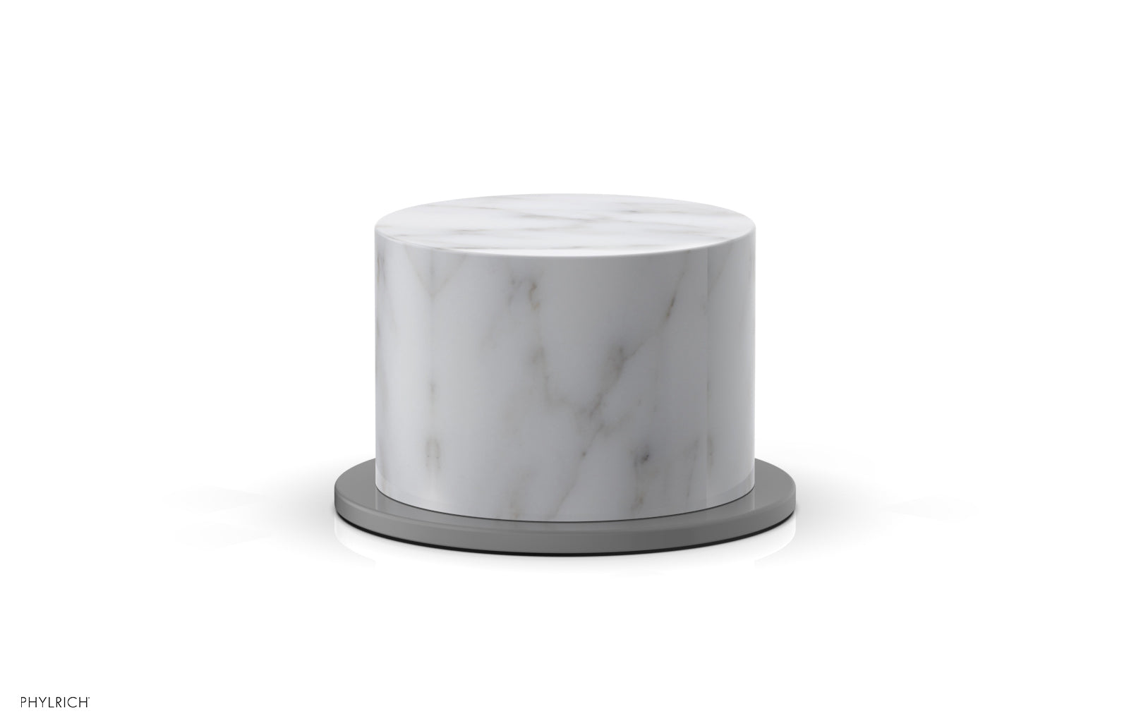 Phylrich BASIC II Volume Control/Diverter Trim White Marble Handle