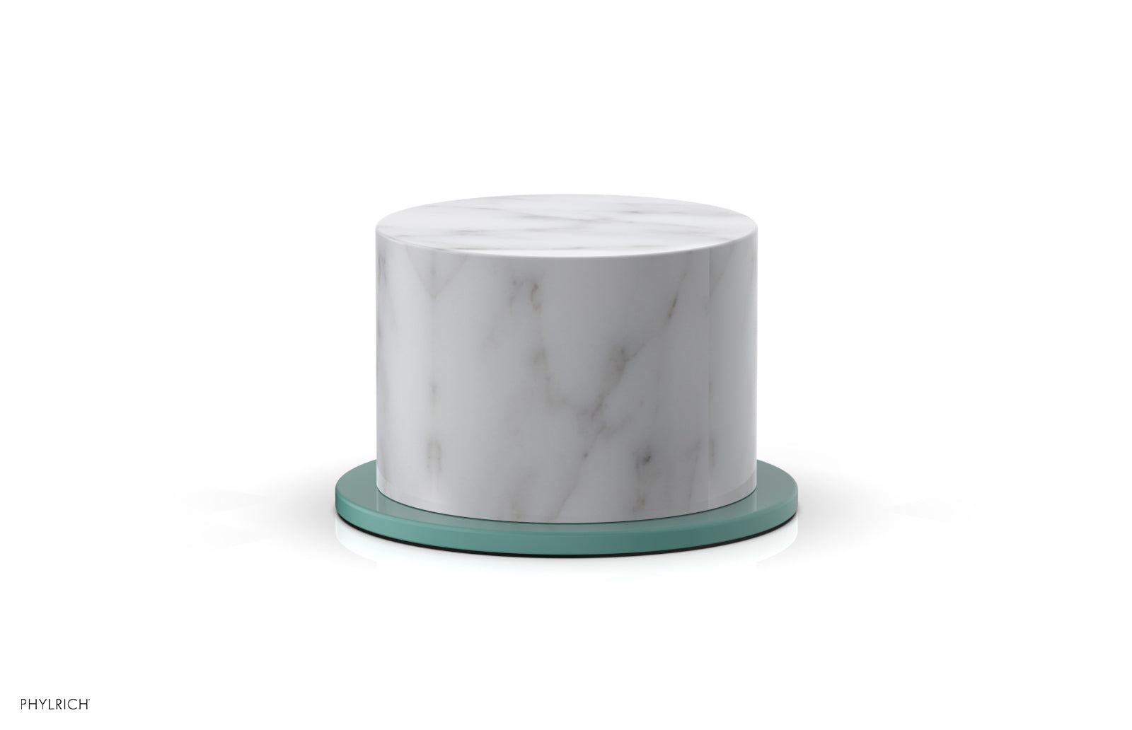 Phylrich BASIC II Volume Control/Diverter Trim White Marble Handle