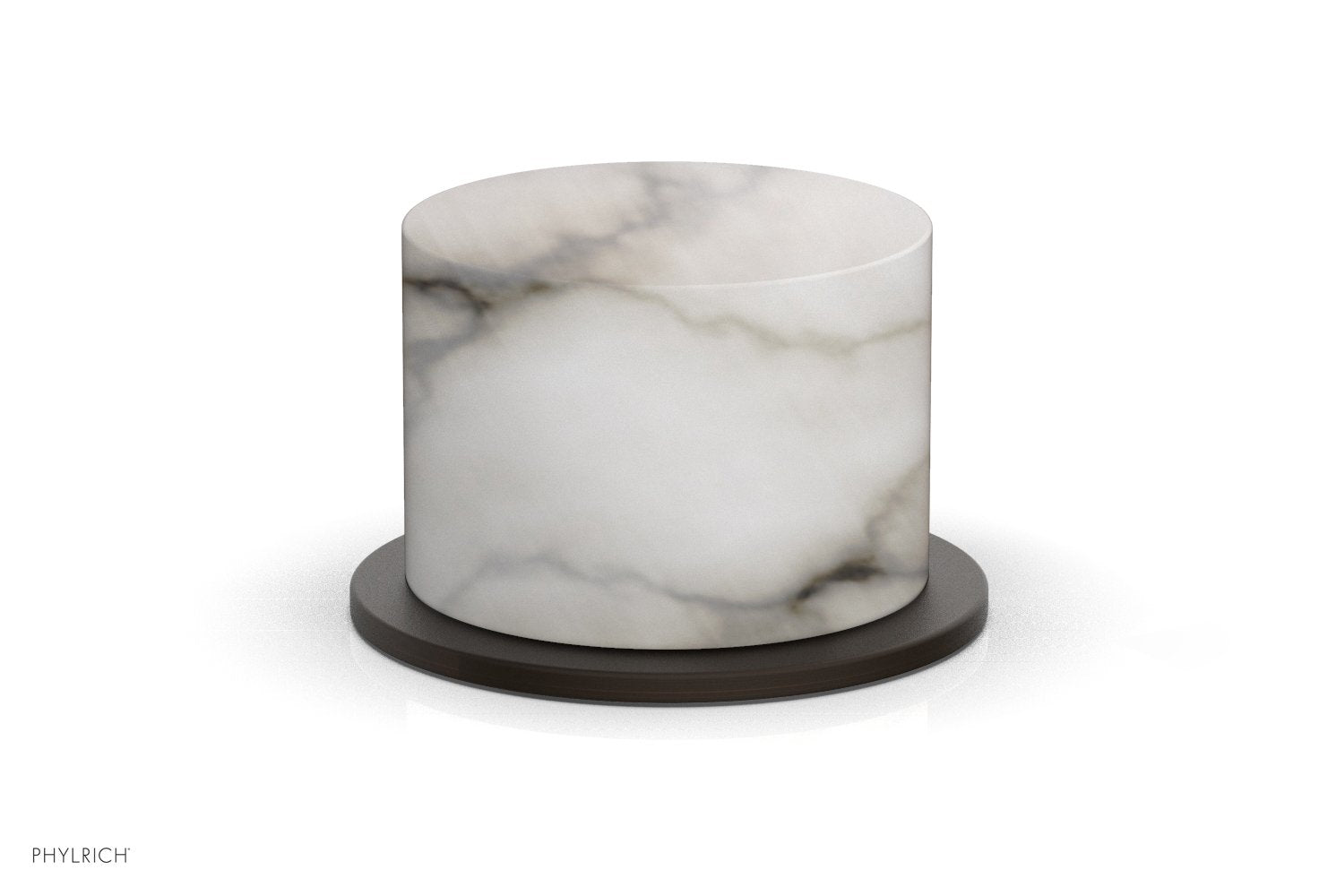 Phylrich BASIC II Volume Control/Diverter Trim White Marble Handle