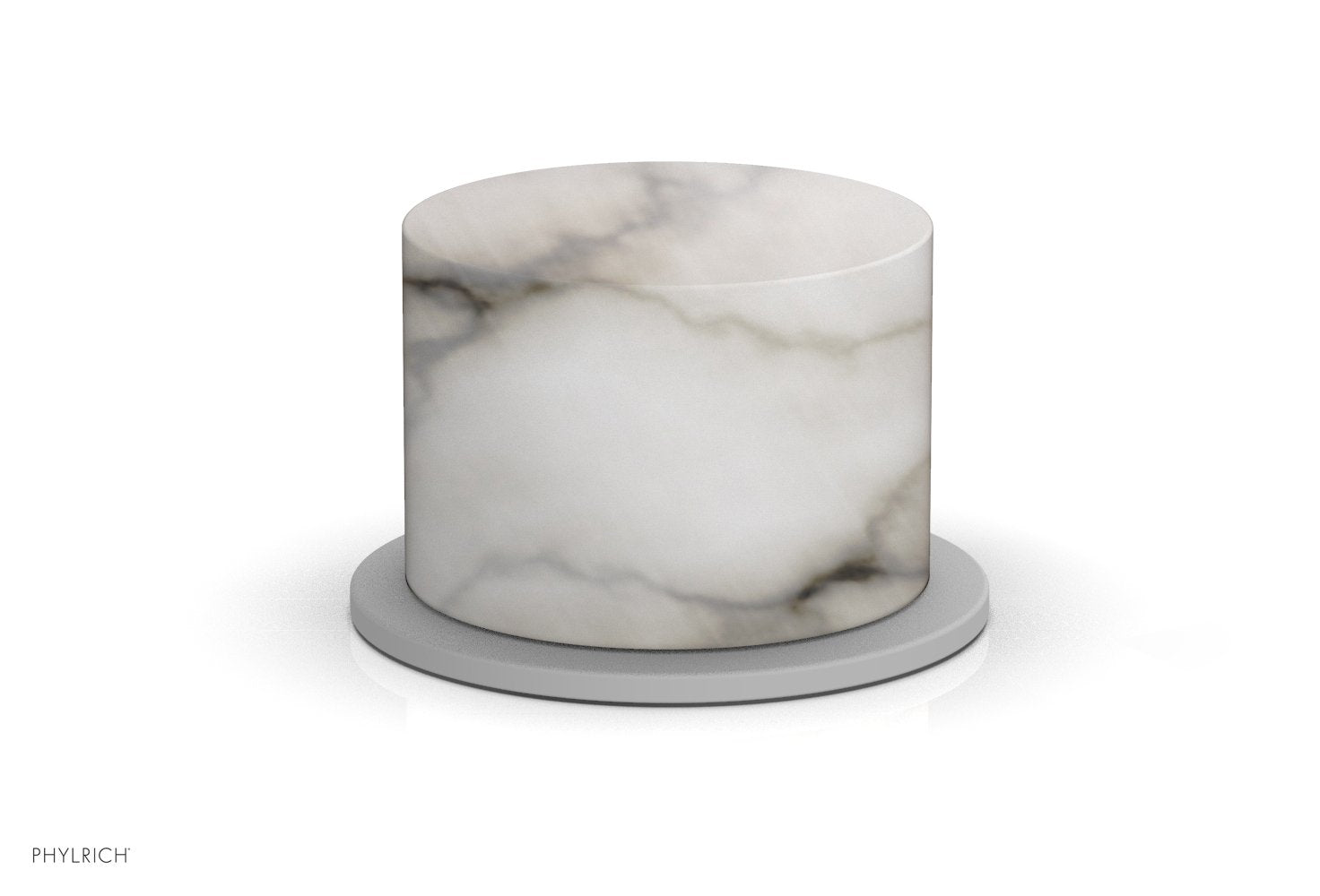 Phylrich BASIC II Volume Control/Diverter Trim White Marble Handle