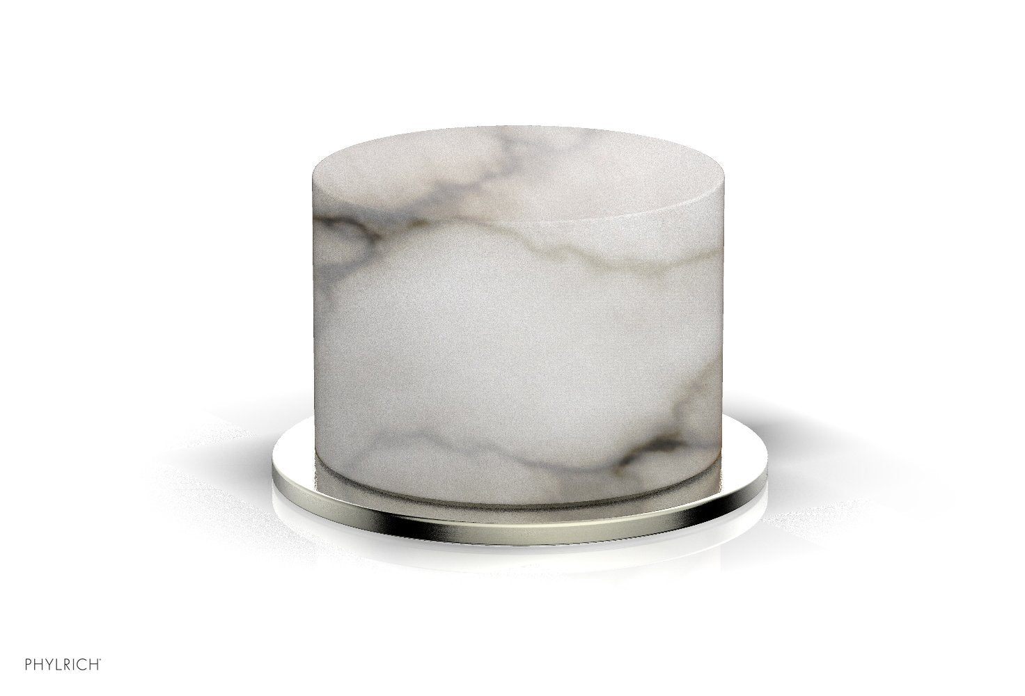 Phylrich BASIC II Volume Control/Diverter Trim White Marble Handle