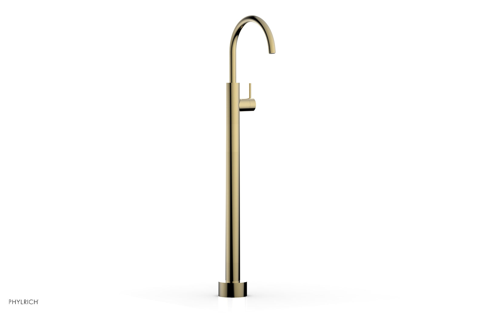 Phylrich BASIC II Tall Floor Mount Tub Filler - Lever Handle