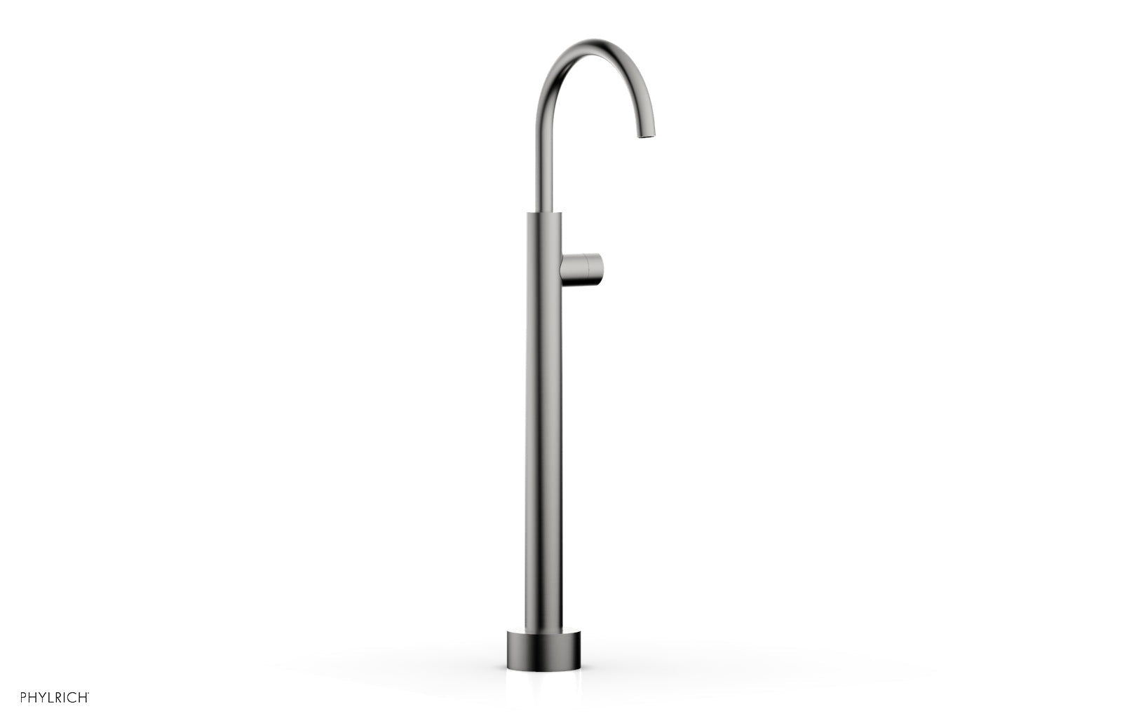 Phylrich BASIC II Low Floor Mount Tub Filler - Smooth Handle