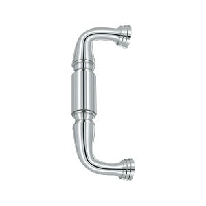 polished chrome door pull