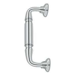 polished chrome door pull