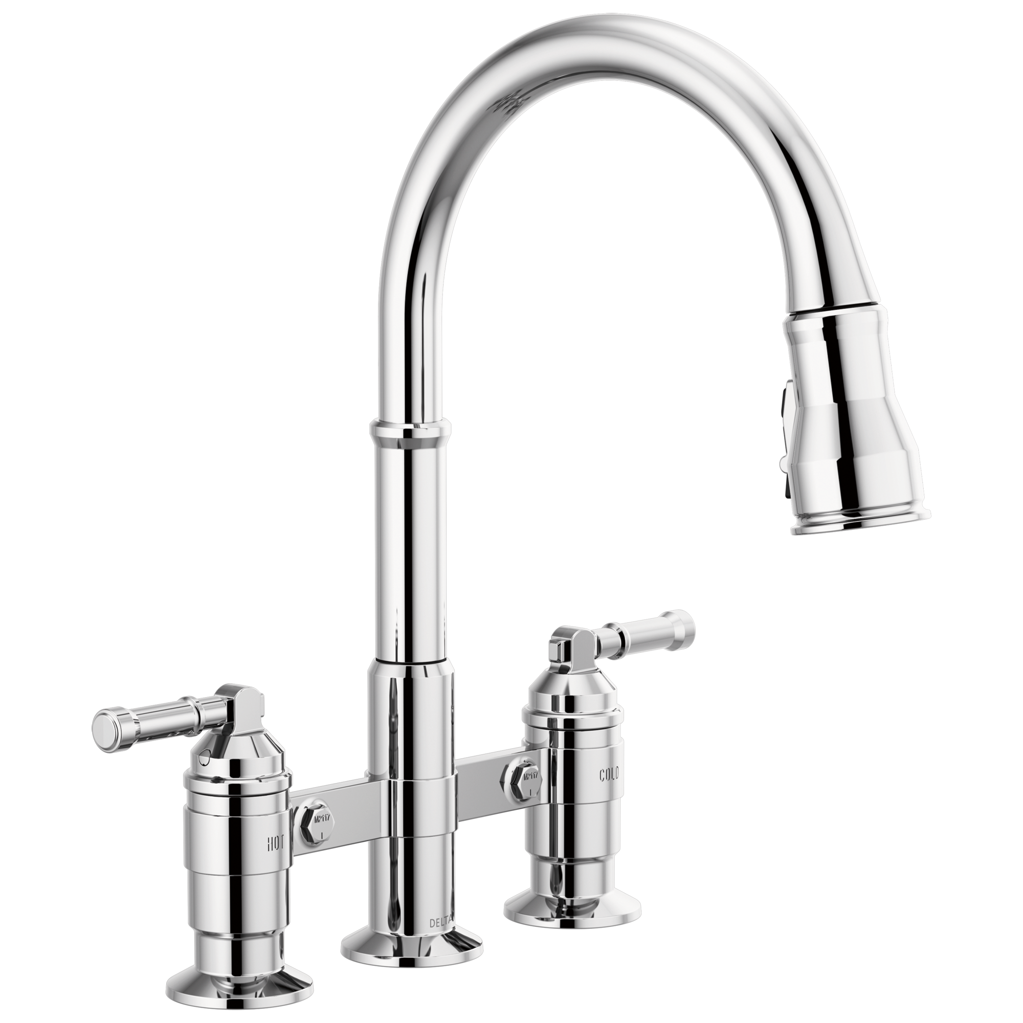 chrome kitchen faucet