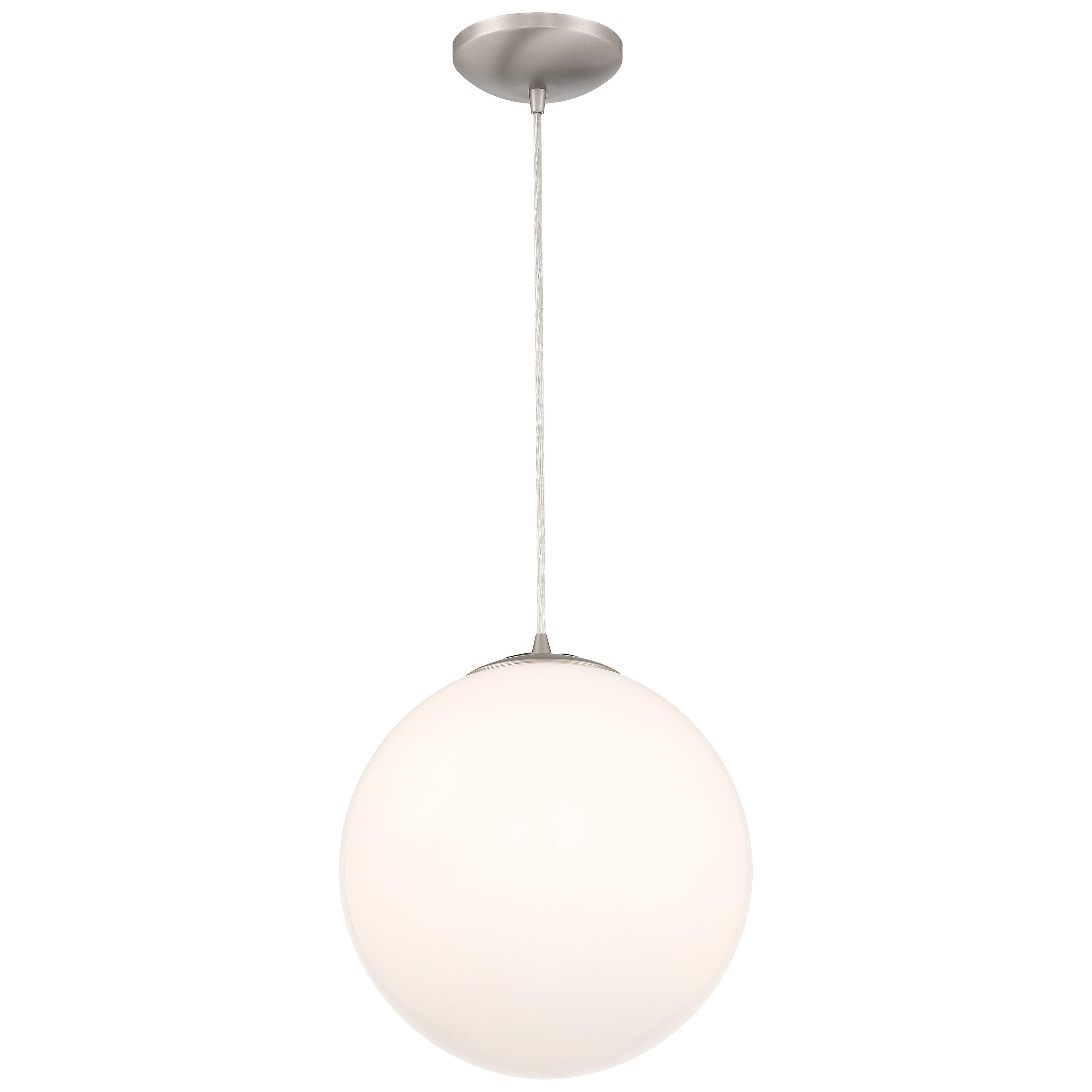 brushed steel pendant