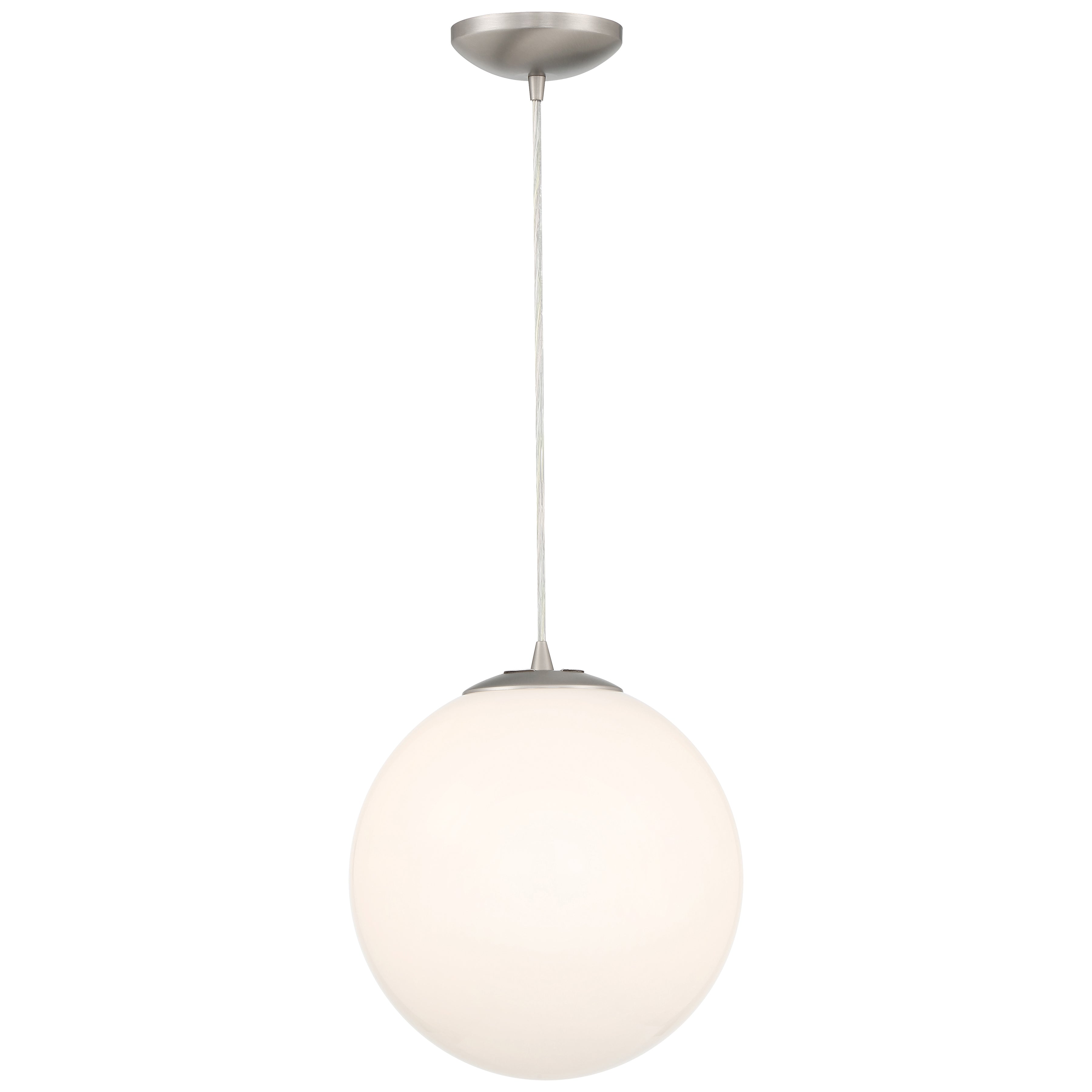 brushed steel pendant