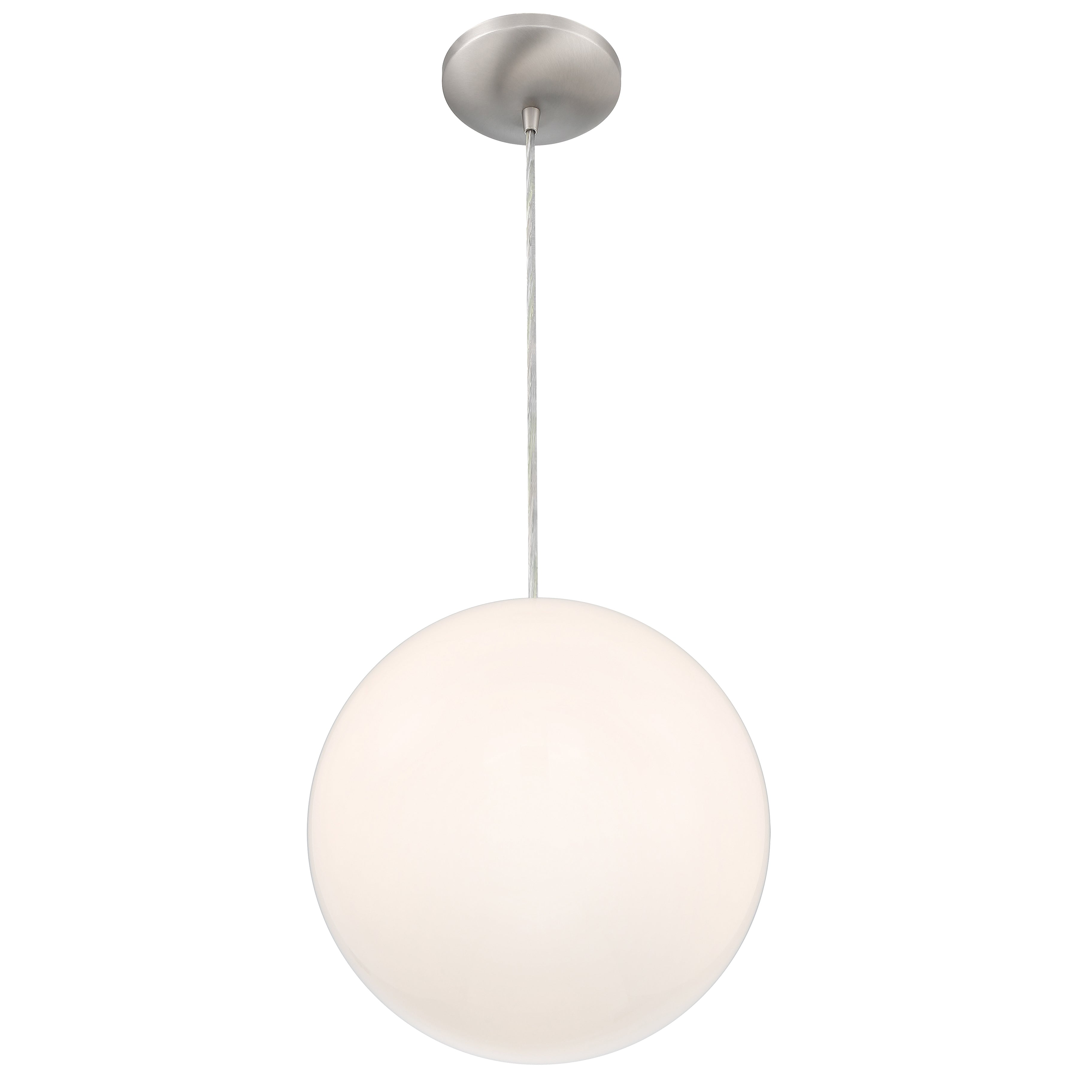 brushed steel pendant