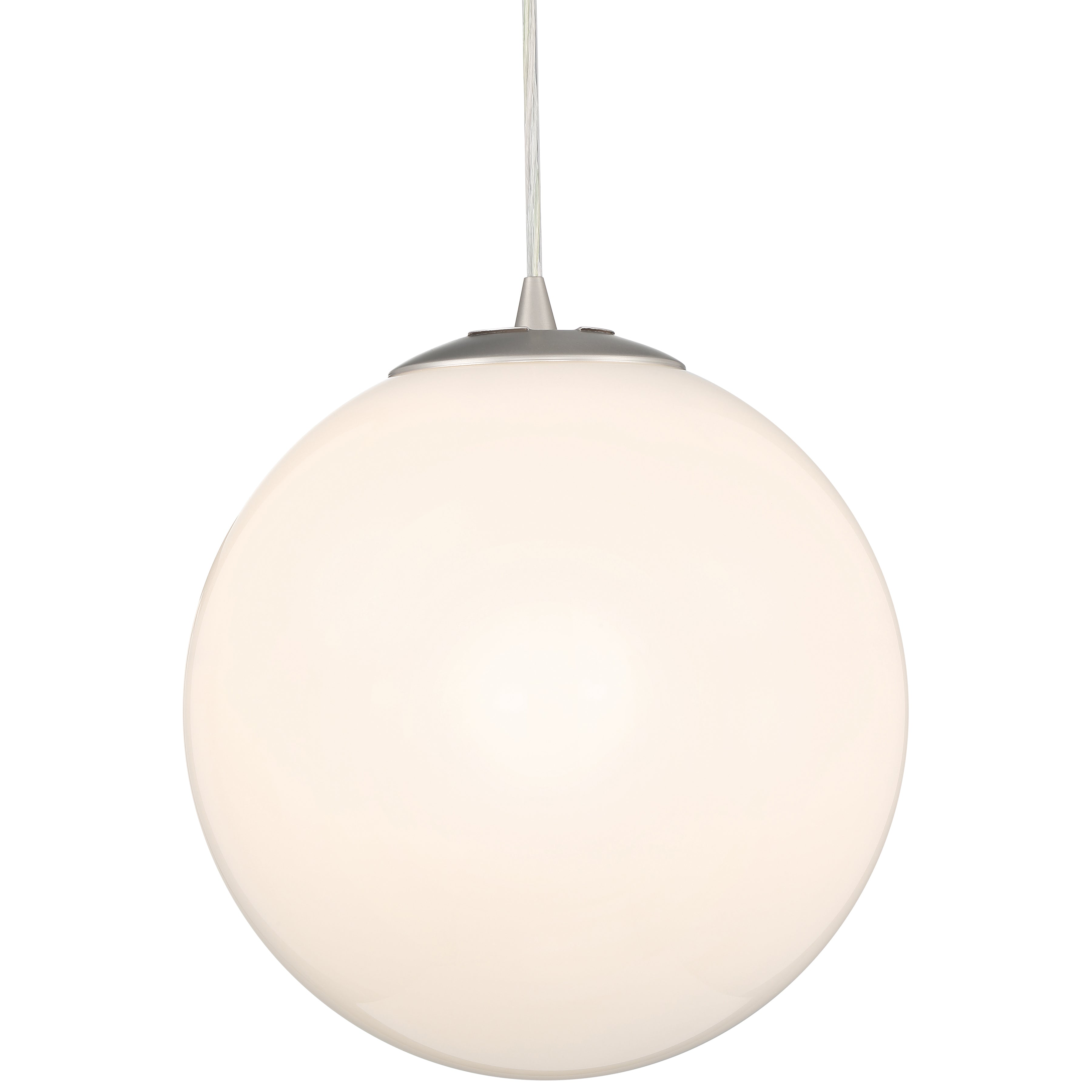 brushed steel pendant