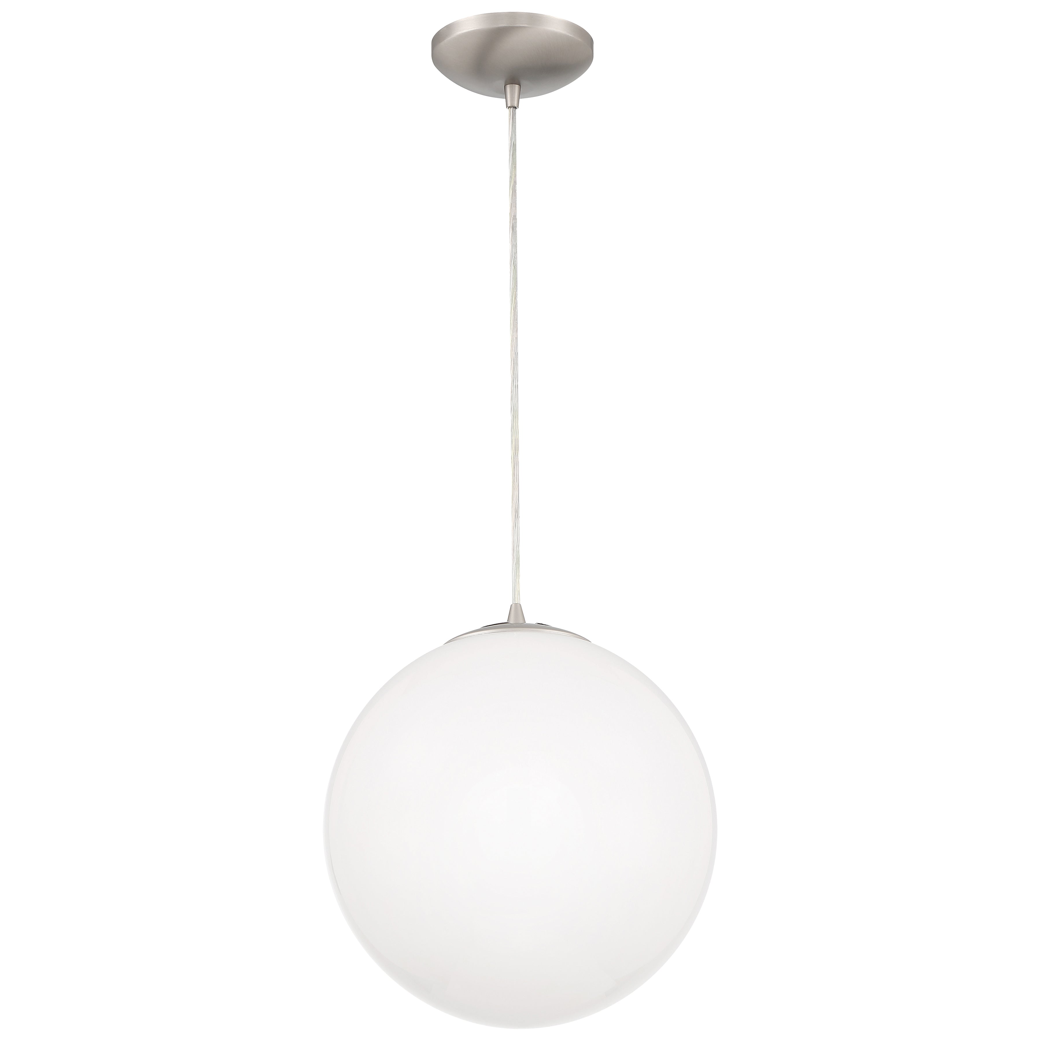 brushed steel pendant