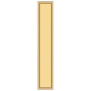Deltana 3 1/2" x 20" Framed Push Plate