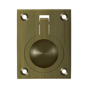 Deltana 2-1/2" x 1-7/8" Flush Ring Pull