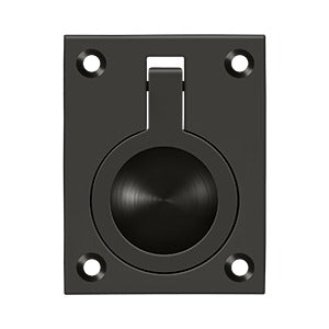 Deltana 2-1/2" x 1-7/8" Flush Ring Pull