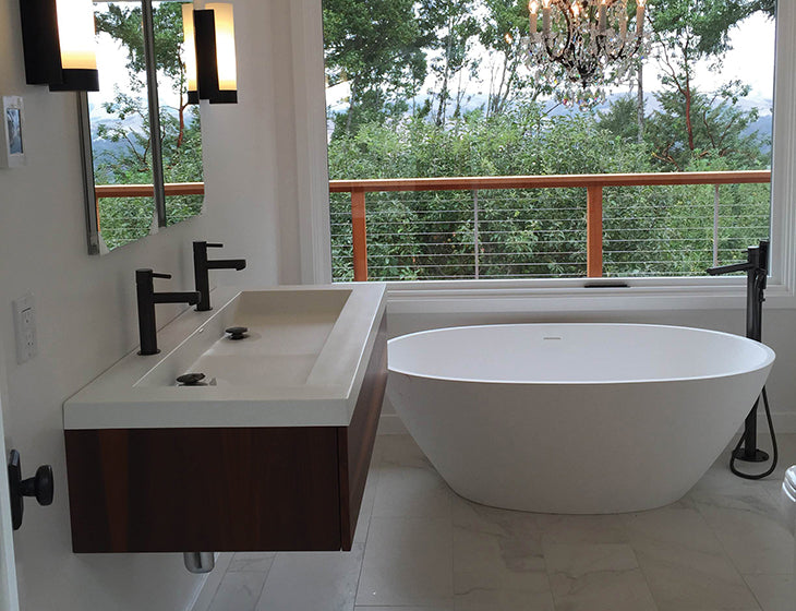 white bathtub