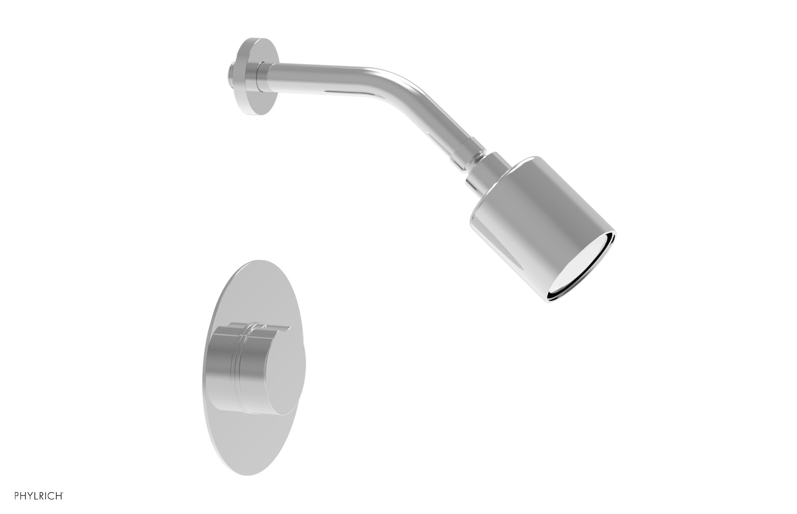polished chrome shower set