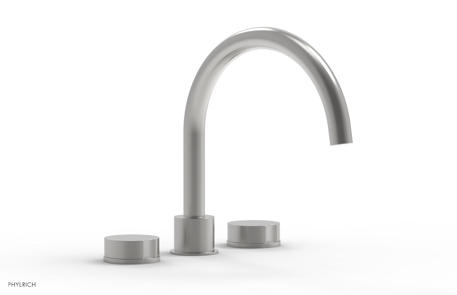 Phylrich CIRC Deck Tub Set - High Spout Round Handles