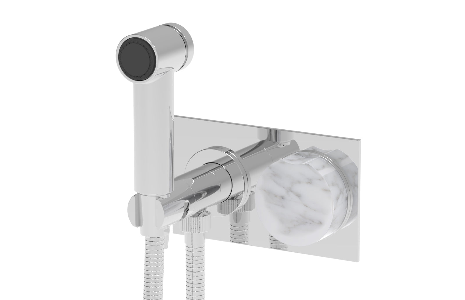 polished chrome bidet