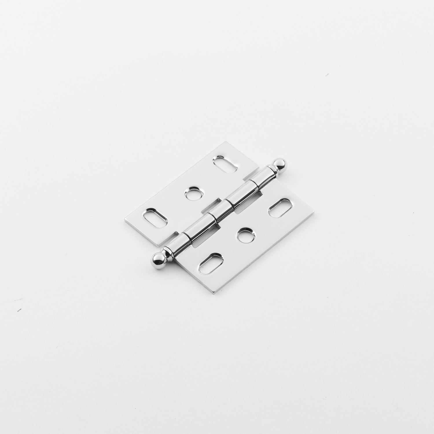 polished chrome hinge