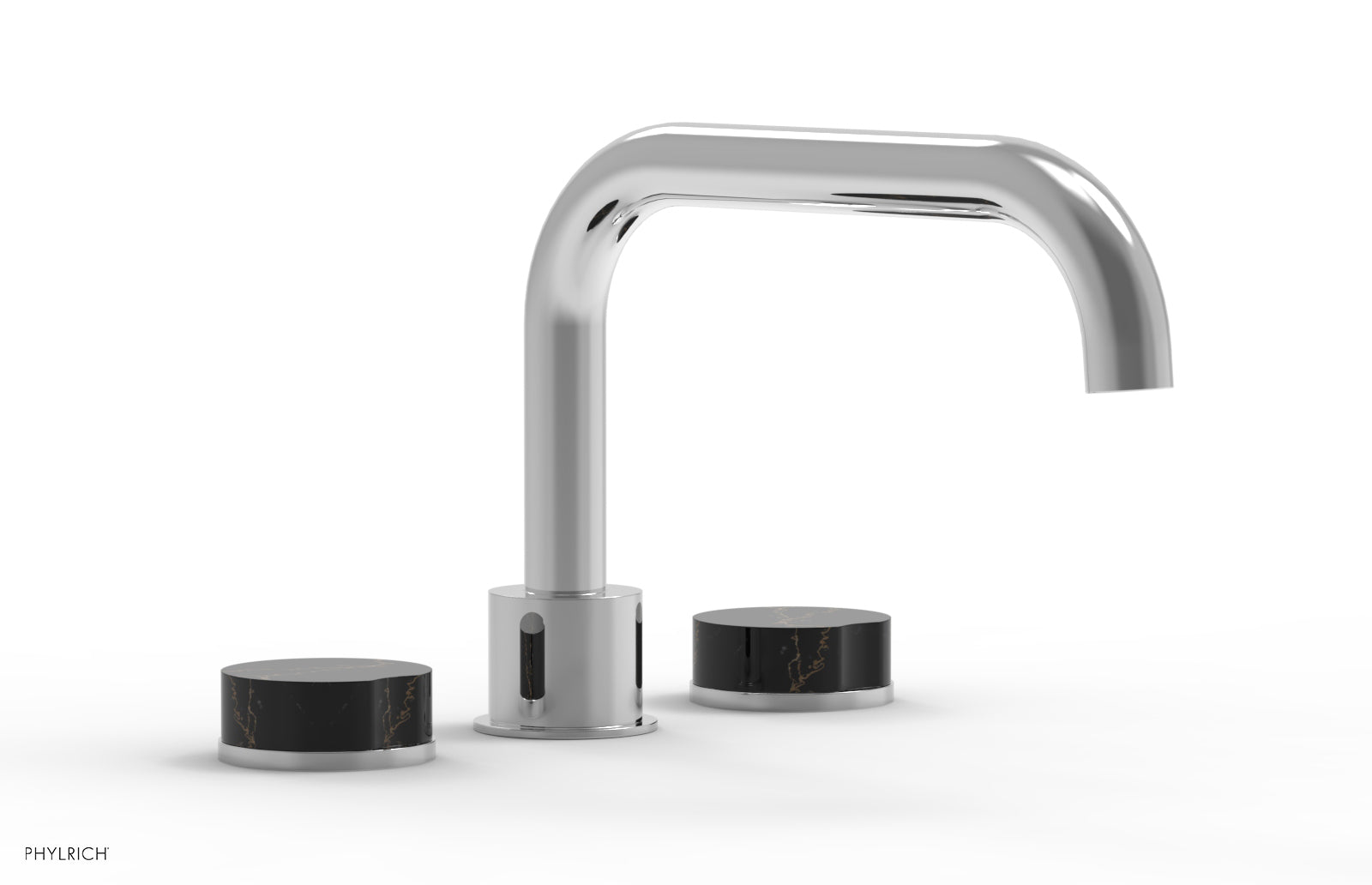 polished chrome tub set