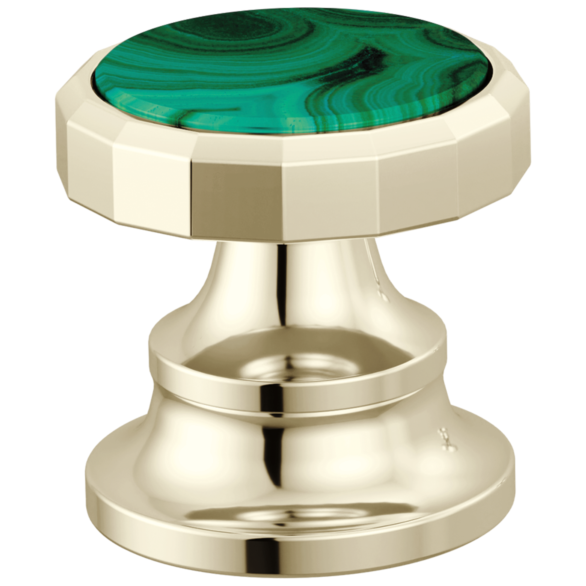 Brizo Beauclere Widespread Lavatory Wheel Handle Kit with Malachite Insert