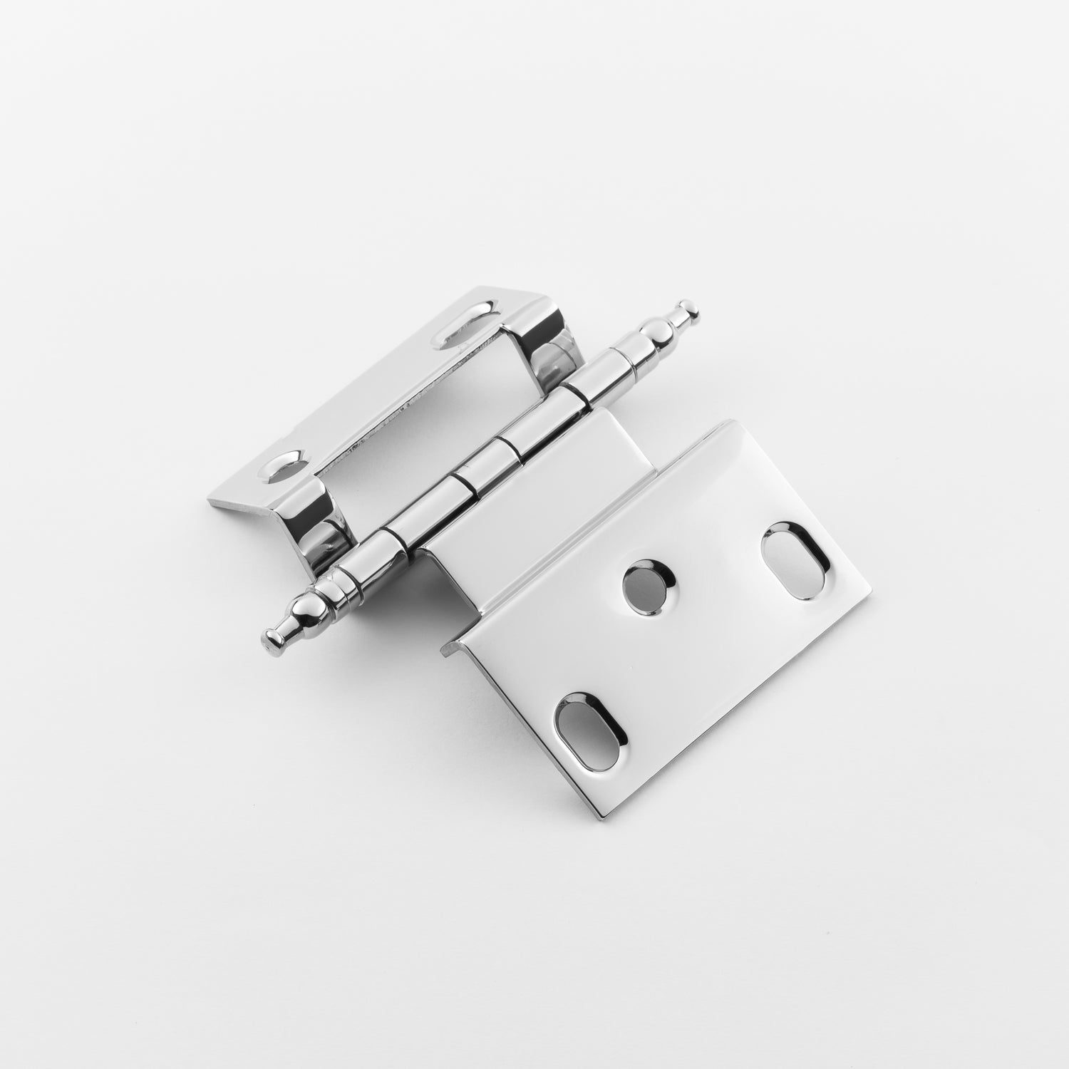 polished chrome hinge